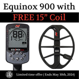 Minelab Equinox 900
with FREE 15” Coil