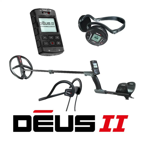 XP Deus II with 11″ Multi-Frequency Coil and Wireless Headphones and Bone Conduction Headphones