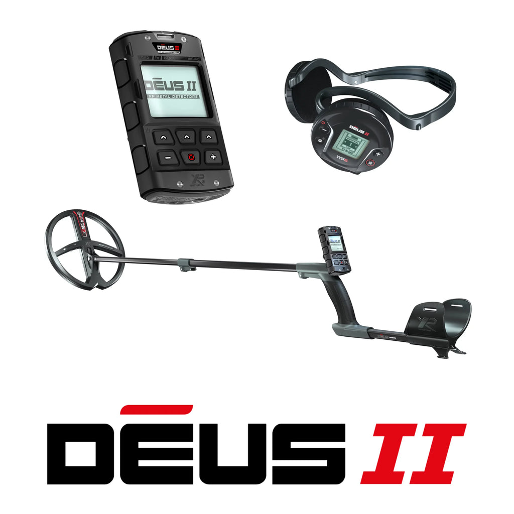 XP Deus Metal Detector with MI-6 Pinpointer, WS5 Headphones, Remote, 9” X35 Coil