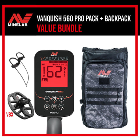 Minelab Vanquish 560 Pro Pack + Backpack