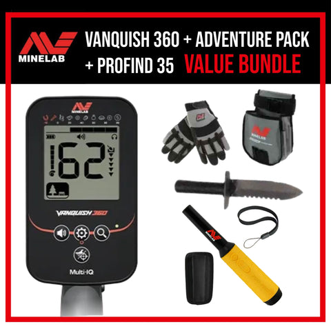 Minelab Vanquish 360 + Adventure Pack & ProFind 35