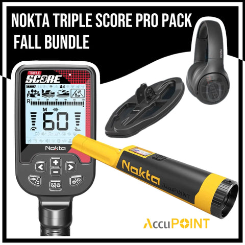 Nokta Triple Score Pro Pack Fall Bundle - Includes FREE AccuPoint