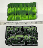 PULL TAB GEAR Iron on, Woven Patch