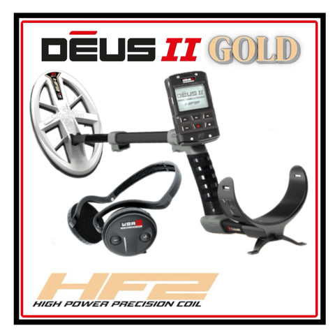 XP Deus II GOLD with High Frequency Coil and Wireless Stereo Headphones