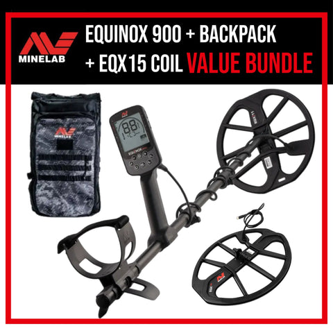 Minelab Equinox 900 + Backpack & EQX15 Coil