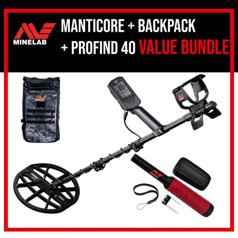 Minelab Manticore + Backpack & ProFind 40