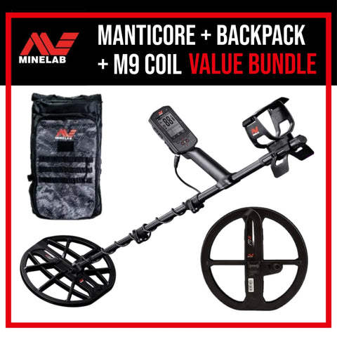 Minelab Manticore + Backpack & M9 Coil
