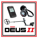 XP Deus II with 11″ Multi-Frequency Coil and WS6ST Wireless Stereo Headphones