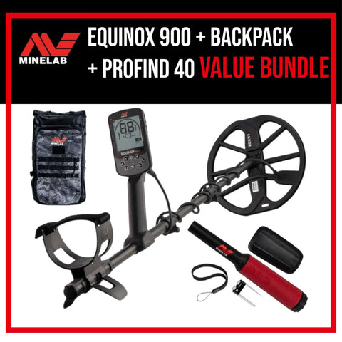Minelab Equinox 900 +  Backpack & ProFind 40