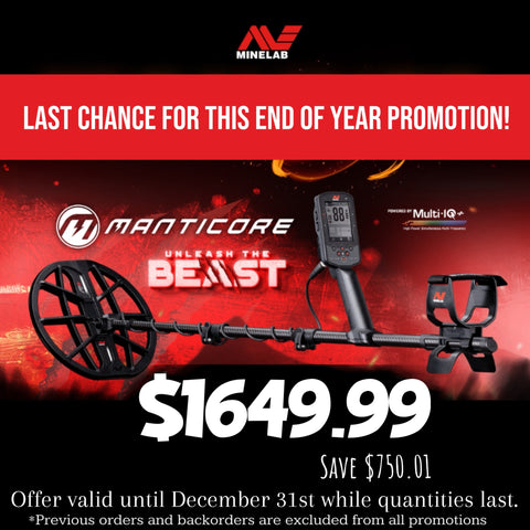 Minelab Manticore EOY Promo