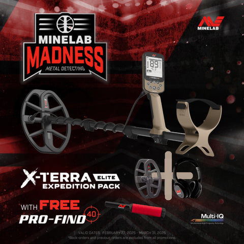 Minelab X-TERRA ELITE Expedition Pack FREE Profind 40