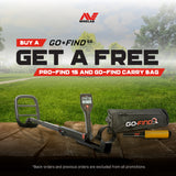 Minelab GoFind 66 With FREE ProFind 15 and GoFind Carry Bag