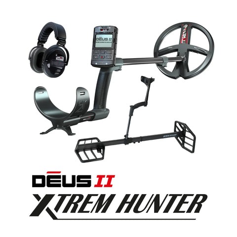 XP Deus II Metal Detector With XTREM Hunter 2-Box and 9″ FMF Coil