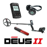 XP Deus II with 11″ Multi-Frequency Coil and Wireless Headphones and MI-4 Pinpointer