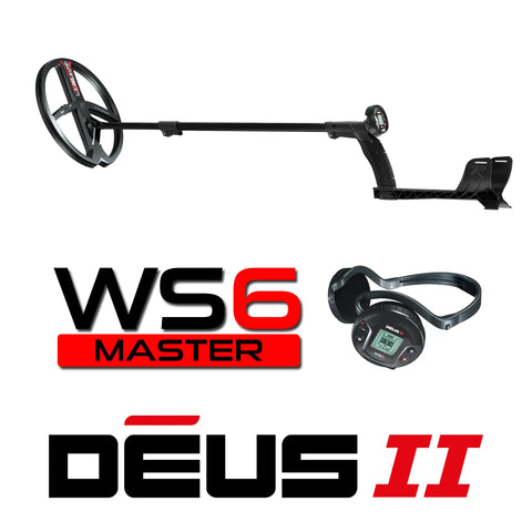 XP Deus II with 11″ Multi-Frequency Coil and WS6 Wireless Headphones