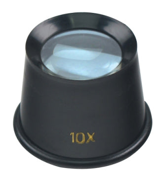 10x /25mm Plastic Eye Loupe,Glass Lens
